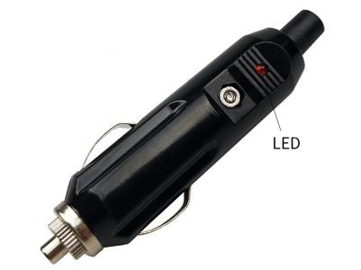 Adapter tal-Lajter tas-Sigaretti tal-Ipplaggja Male Auto b'LED KLS5-CIG-002L